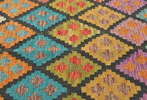 Multicolored Geometric Reversible 4X6 Kilim Oriental Rug