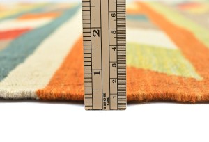 Multicolored Geometric Reversible 4X6 Kilim Oriental Rug