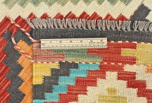 Multicolored Geometric Reversible 4X6 Kilim Oriental Rug