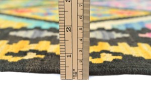 Multicolored Geometric Reversible 4x6 Kilim Oriental Rug