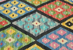 Multicolored Geometric Reversible 4x6 Kilim Oriental Rug
