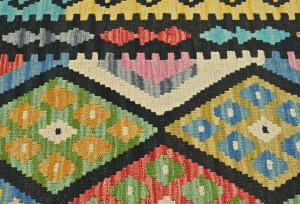 Multicolored Geometric Reversible 4x6 Kilim Oriental Rug