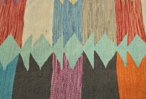 Multicolored Geometric Reversible 7X10 Kilim Oriental Rug