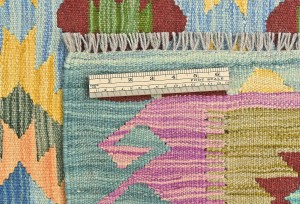 Multicolored Geometric Reversible 7X10 Kilim Oriental Rug