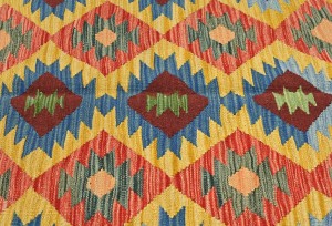 Multicolored Geometric Reversible 7X10 Kilim Oriental Rug