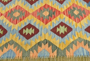 Multicolored Geometric Reversible 7X10 Kilim Oriental Rug