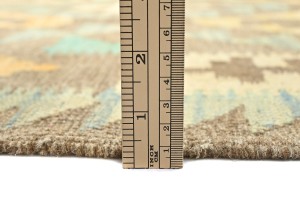 Multicolored Geometric Reversible 6'7X9'6 Kilim Oriental Rug