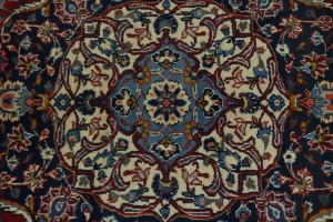 Vintage Red Traditional 9X13 Kashan Persian Rug