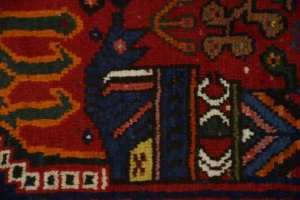 Red Tribal 3'5X5 Shiraz Persian Rug