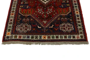 Red Tribal 3'5X5 Shiraz Persian Rug