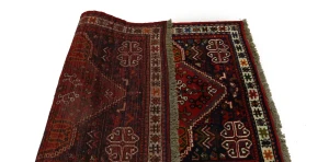 Red Tribal 3'5X5 Shiraz Persian Rug
