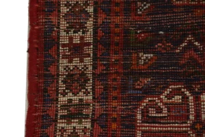 Red Tribal 3'5X5 Shiraz Persian Rug