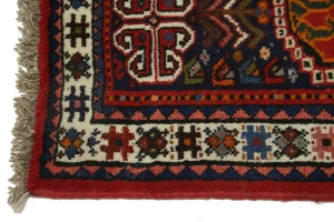 Red Tribal 3'5X5 Shiraz Persian Rug