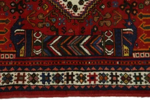 Red Tribal 3'5X5 Shiraz Persian Rug