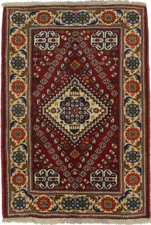 Red Tribal 4X5 Shiraz Persian Rug