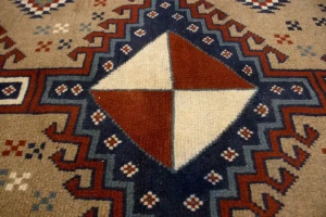 Khaki Tribal 4X7 Ghoochan Persian Oriental Rug