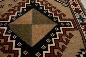 Khaki Tribal 4X7 Ghoochan Persian Oriental Rug