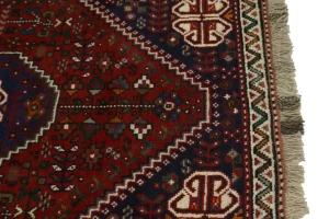 Red Tribal 3'5X5 Shiraz Persian Rug
