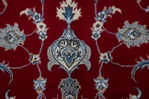 Red Classic Floral 4X7 Nain Kashmar Persian Rug