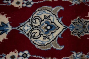 Red Classic Floral 4X7 Nain Kashmar Persian Rug