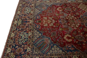 Vintage Red Traditional 8'6X13'7 Najafabad Persian Rug