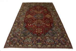 Vintage Red Traditional 8'6X13'7 Najafabad Persian Rug