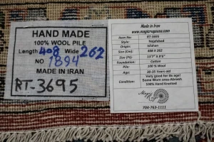 Vintage Red Traditional 8'6X13'7 Najafabad Persian Rug