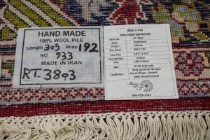 Vintage Red Traditional 6X10 Najafabad Persian Rug