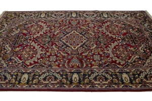 Vintage Red Traditional 6X10 Najafabad Persian Rug