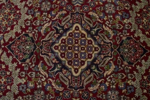 Vintage Red Traditional 6X10 Najafabad Persian Rug