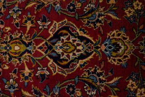 Vintage Red Traditional 10X13 Kashan Persian Rug