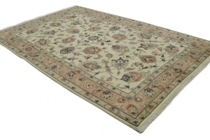 Vintage Cream Classic 7X10 Tabriz Persian Rug