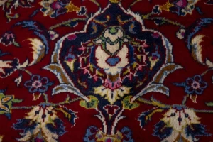 Vintage Red Traditional 10X13 Kashan Persian Rug