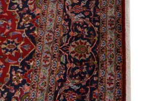 Vintage Red Traditional 10X13 Kashan Persian Rug