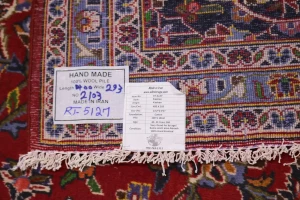 Vintage Red Traditional 10X13 Kashan Persian Rug