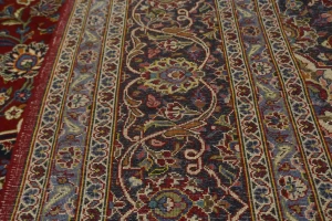 Red Vintage Traditional 8X12 Floral Kashan Persian Oriental Rug