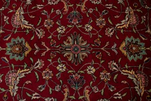 Vintage Red Traditional 10X13 Tabriz Persian Rug