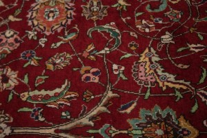 Vintage Red Traditional 10X13 Tabriz Persian Rug
