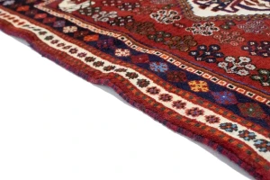 Red Tribal 3'5X5 Shiraz Persian Rug