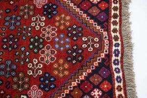 Red Tribal 3'5X5 Shiraz Persian Rug