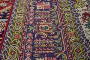 Vintage Traditional Red 8X11 Tabriz Persian Rug