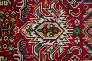 Vintage Traditional Red 8X11 Tabriz Persian Rug