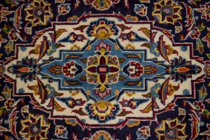Vintage Red Traditional 10X14 Kashan Persian Rug