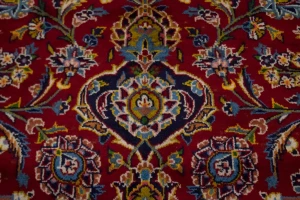 Vintage Red Traditional 10X14 Kashan Persian Rug