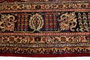 Vintage Red Classic Traditional 10X13 Tabriz Persian Rug