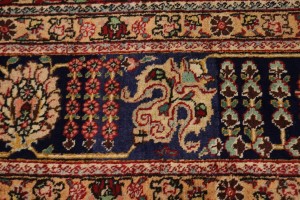Vintage Red Classic Traditional 10X13 Tabriz Persian Rug