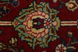 Vintage Red Classic Traditional 10X13 Tabriz Persian Rug