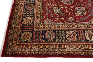 Vintage Red Classic Traditional 10X13 Tabriz Persian Rug