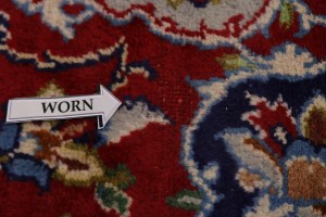 Vintage Red Traditional 10x17 Najafabad Persian Rug