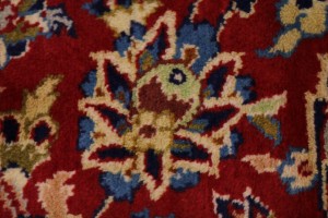 Vintage Red Traditional 10x17 Najafabad Persian Rug